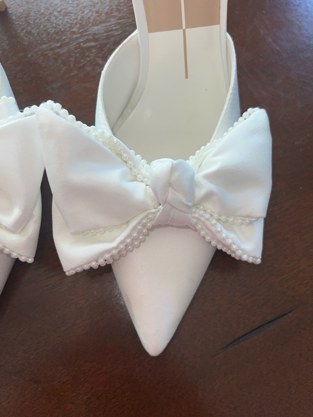 Dolce Vita Kayli Satin Pointed-Toe Bow Mules - Picture 2 of 12